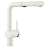 Blanco Linus 1.5 GPM Brass Kitchen Faucet, Pull-Out, White, 526373