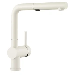 Blanco Linus 1.5 GPM Brass Kitchen Faucet, Pull-Out, White, 526373