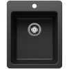 Blanco Liven 17" Rectangle Silgranit Bar/Prep Sink, Anthracite, 1 Faucet Hole, 443235