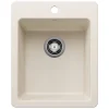 Blanco Liven 17" Rectangle Silgranit Bar/Prep Sink, Soft White, 1 Faucet Hole, 443241