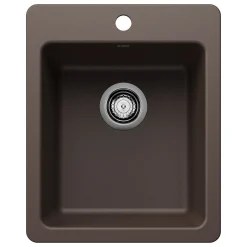 Blanco Liven 17" Rectangle Silgranit Bar/Prep Sink, Cafe, 1 Faucet Hole, 443239