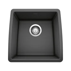 Blanco Performa 18" Rectangle Granite Composite Bar/Prep Sink, Silgranit, Anthracite, 440079