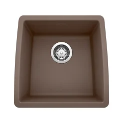 Blanco Performa 18" Rectangle Granite Composite Bar/Prep Sink, Silgranit, Cafe, 440078