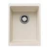 Blanco Precis 14" Rectangle Silgranit Bar/Prep Sink, Soft White, No Faucet Hole, 527404