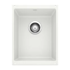 Blanco Precis 14" Rectangle Granite Composite Bar/Prep Sink, Silgranit, White, 513422