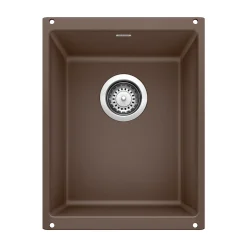 Blanco Precis 14" Rectangle Granite Composite Bar/Prep Sink, Silgranit, Cafe, 515653