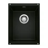 Blanco Precis 14" Rectangle Granite Composite Bar/Prep Sink, Silgranit, Coal Black, 442932