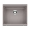 Blanco Precis 21" Undermount Granite Composite Kitchen Sink, Silgranit, Metallic Gray, 513429