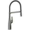 Blanco Rivana Semi-Pro Pull-Down Dual-Spray Kitchen Faucet, Satin Dark Steel, 1.5 GPM, Brass, 443266