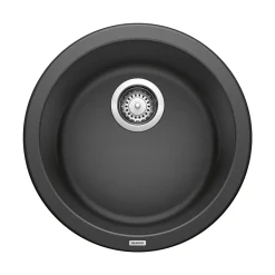 Blanco Rondo 18" Round Granite Composite Bar/Prep Sink, Silgranit, Anthracite, 511632