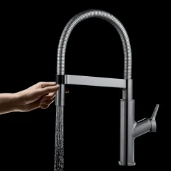 Blanco Solenta 1.5 GPM Brass Kitchen Faucet, Semi-Pro, Polished Chrome, 401992