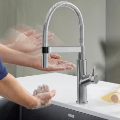 Blanco Solenta 1.5 GPM Brass Kitchen Faucet, Semi-Pro, Stainless, 401993