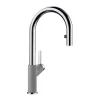Blanco Urbena 1.5 GPM Brass Kitchen Faucet, Pull-Down, Metallic Gray/Chrome, 526396