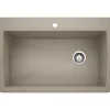 Blanco Diamond 34" Dual Mount Granite Composite Kitchen Sink, Silgranit, Truffle, 441287