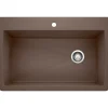 Blanco Diamond 34" Dual Mount Granite Composite Kitchen Sink, Silgranit, Cafe, 440192