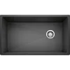 Blanco Diamond 34" Undermount Granite Composite Kitchen Sink, Silgranit, Anthracite, 441768