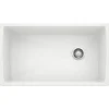 Blanco Diamond 34" Undermount Granite Composite Kitchen Sink, Silgranit, White, 441767