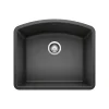 Blanco Diamond 24" Undermount Granite Composite Kitchen Sink, Silgranit, Anthracite, 440174
