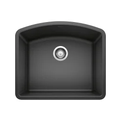 Blanco Diamond 24" Undermount Granite Composite Kitchen Sink, Silgranit, Anthracite, 440174