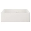 Blanco Ikon 33" Granite Composite Farmhouse Sink, Silgranit, 60/40 Double Bowl, White, 402324