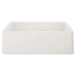 Blanco Ikon 33" Granite Composite Farmhouse Sink, Silgranit, 60/40 Double Bowl, White, 402324