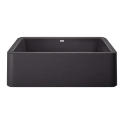 Blanco Ikon 33" Granite Composite Farmhouse Sink, Silgranit, Anthracite, 401895