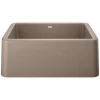 Blanco Ikon 27" Granite Composite Farmhouse Sink, Silgranit, Truffle, 402318