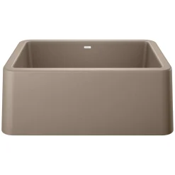 Blanco Ikon 27" Granite Composite Farmhouse Sink, Silgranit, Truffle, 402318