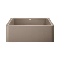 Blanco Ikon 30" Granite Composite Farmhouse Sink, Silgranit, Truffle, 401777