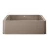 Blanco Ikon 33" Granite Composite Farmhouse Sink, Silgranit, Truffle, 401988