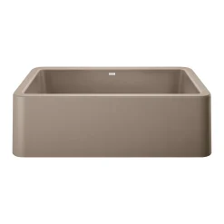 Blanco Ikon 33" Granite Composite Farmhouse Sink, Silgranit, Truffle, 401988