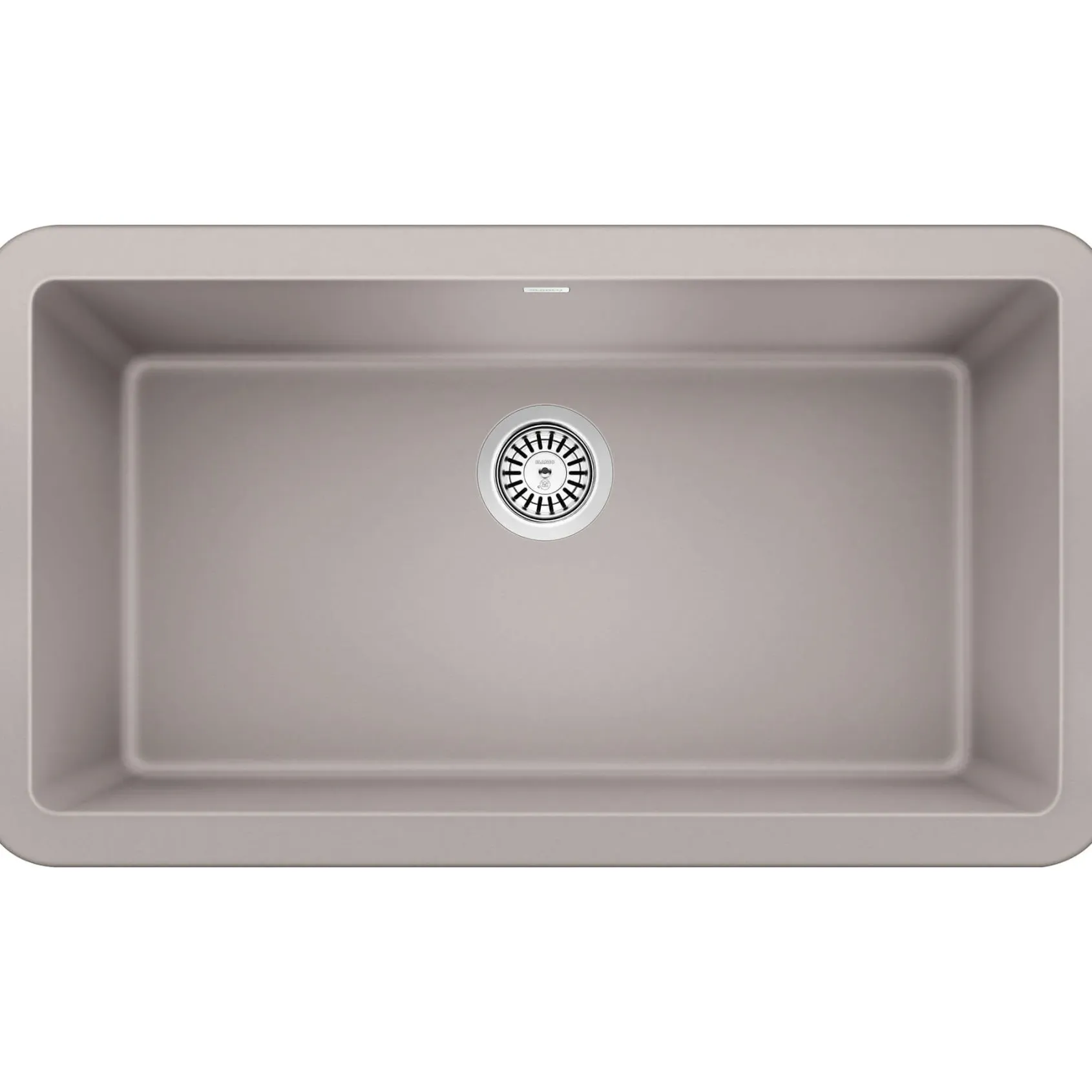 Blanco Ikon 33" Granite Composite Farmhouse Sink, Silgranit, Concrete Gray, 402320