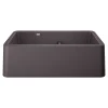 Blanco Ikon 33" Granite Composite Farmhouse Sink, Silgranit, 60/40 Double Bowl, Cinder, 402326