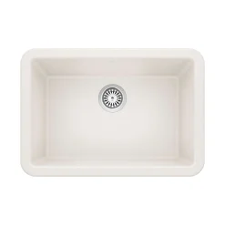 Blanco Ikon 27" Granite Composite Farmhouse Sink, Silgranit, White, 402313