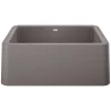 Blanco Ikon 27" Granite Composite Farmhouse Sink, Silgranit, Metallic Gray, 402314
