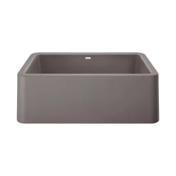 Blanco Ikon 30" Granite Composite Farmhouse Sink, Silgranit, Metallic Gray, 401778