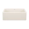 Blanco Ikon 30" Silgranit Farmhouse Sink, Soft White, No Faucet Hole, 443076