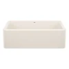 Blanco Ikon 33" Silgranit Farmhouse Sink, Soft White, No Faucet Hole, 443077