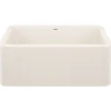 Blanco Ikon 27" Silgranit Farmhouse Sink, Soft White, No Faucet Hole, 443075