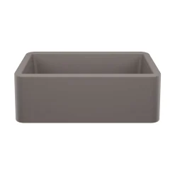 Blanco Ikon 30" Silgranit Farmhouse Sink, Volcano Gray, No Faucet Hole, 443113
