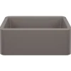 Blanco Ikon 27" Silgranit Farmhouse Sink, Volcano Gray, No Faucet Hole, 443112
