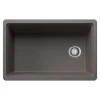 Blanco Inteos 30" Undermount Silgranit Workstation Kitchen Sink, Volcano Gray, No Faucet Hole, 443309