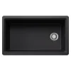 Blanco Inteos 33" Undermount Silgranit Workstation Kitchen Sink, Coal Black, No Faucet Hole, 443311