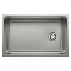 Blanco Inteos 30" Undermount Stainless Steel Workstation Kitchen Sink, Satin Polish, 18 Gauge, No Faucet Hole, 443299