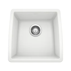 Blanco Performa 18" Rectangle Granite Composite Bar/Prep Sink, Silgranit, White, 440081