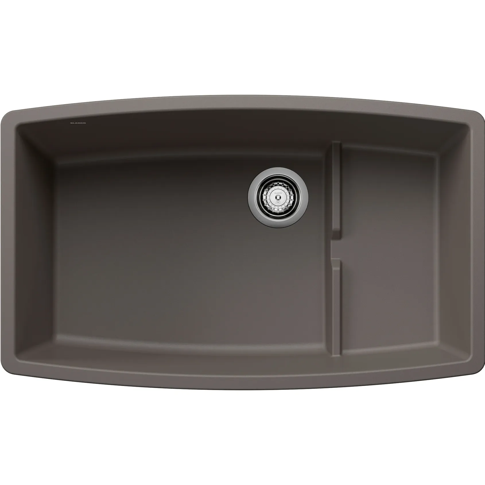 Blanco Performa 32" Undermount Silgranit Kitchen Sink, Volcano Gray, No Faucet Hole, 443122