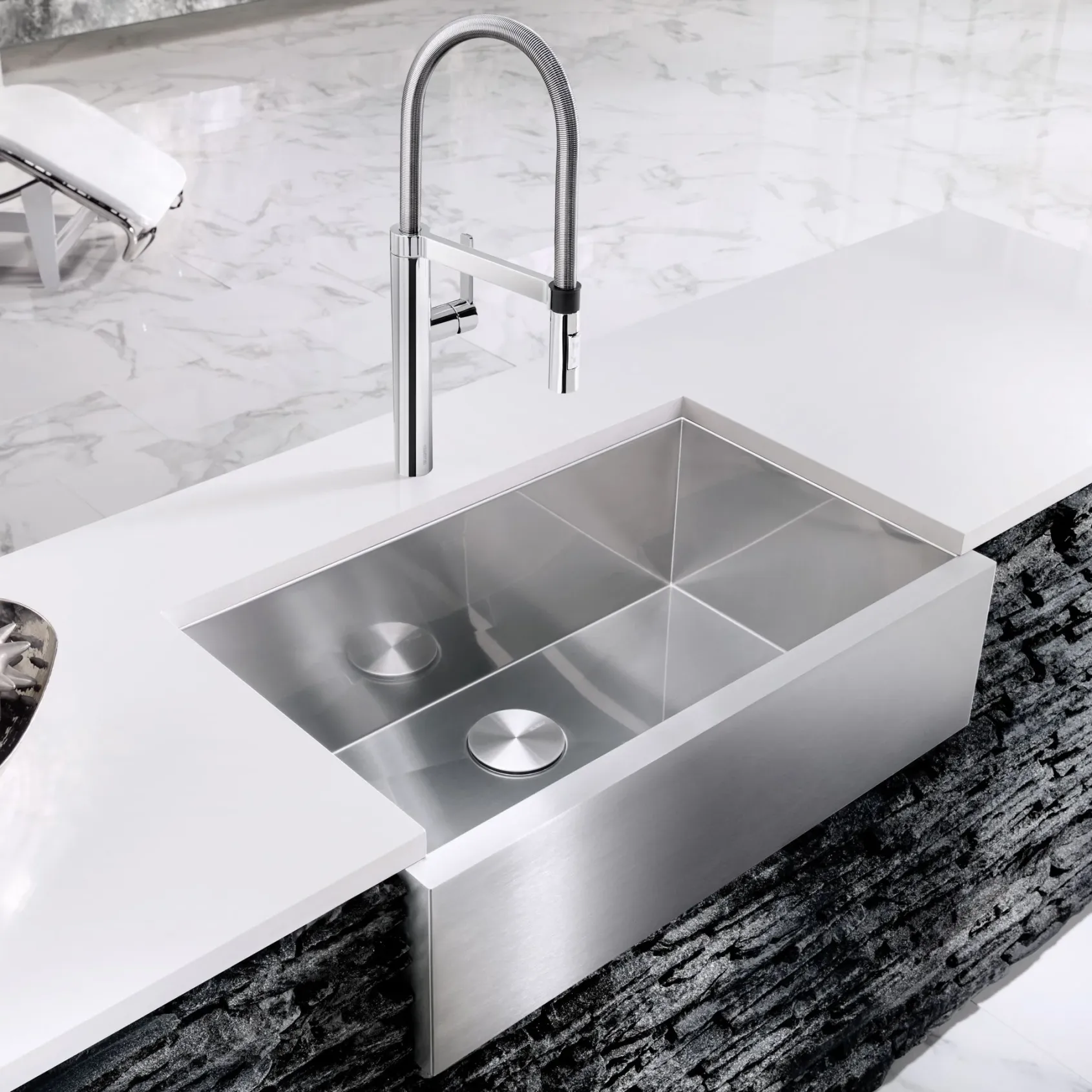Blanco Precision 32" Undermount Stainless Steel Kitchen Sink, 18 Gauge, 513439
