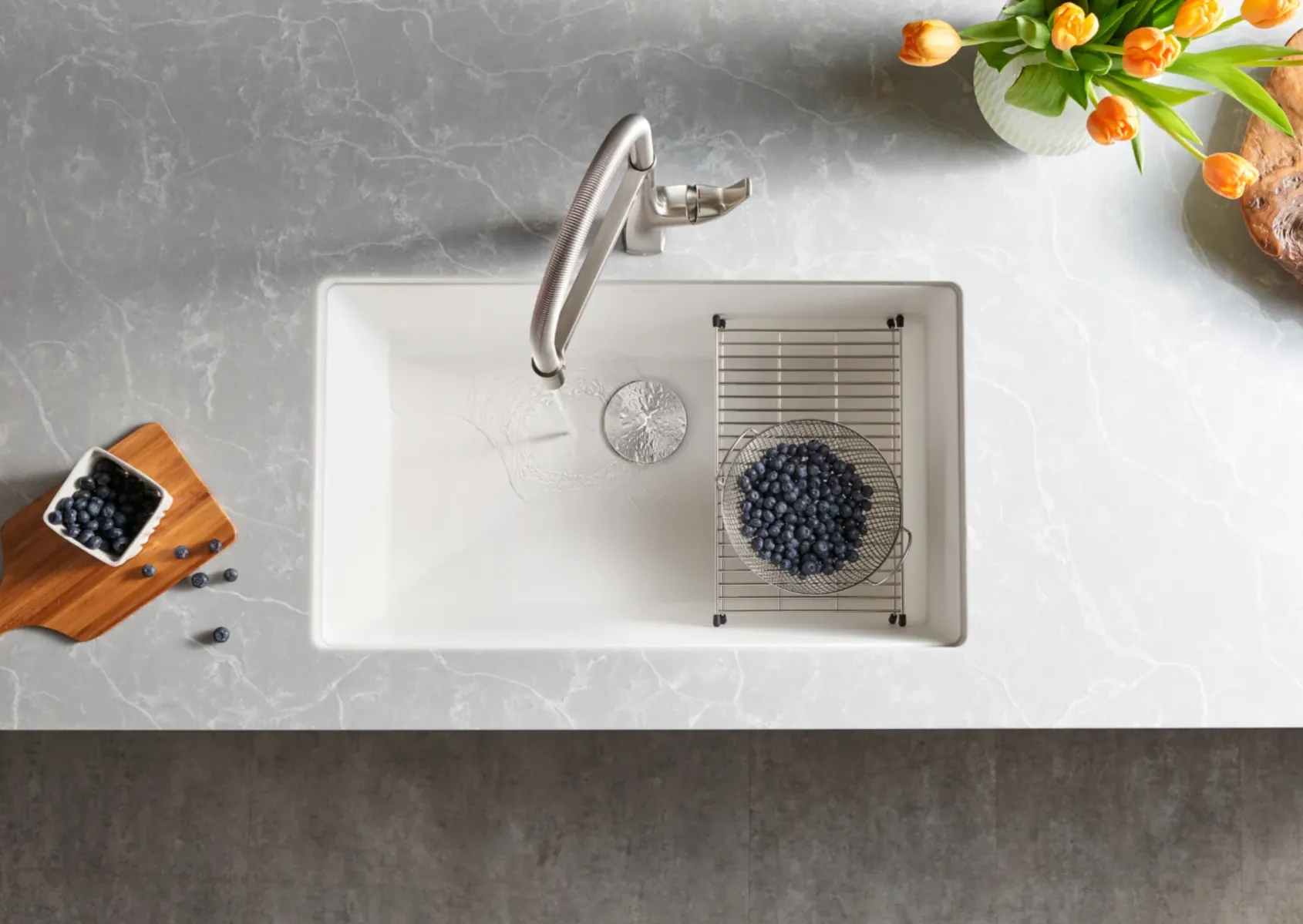 Blanco Precis 32" Undermount Granite Composite Kitchen Sink, Silgranit, White, 440150