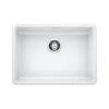 Blanco Precis 25" Undermount Granite Composite ADA Compliant Kitchen Sink, Silgranit, White, 442542
