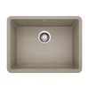 Blanco Precis 23" Undermount Granite Composite Kitchen Sink, Silgranit, Truffle, 522417